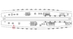京急／上大岡駅／／№22111駅看板・駅広告、位置図