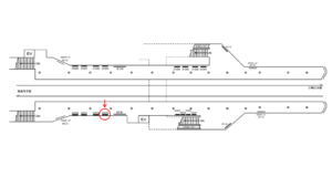 京急／屏風浦駅／／№22005駅看板・駅広告、位置図
