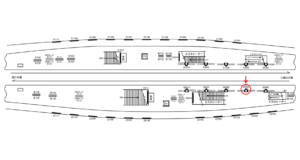 京急／上大岡駅／／№52004駅看板・駅広告、位置図