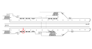 京急／屏風浦駅／／№22007駅看板・駅広告、位置図