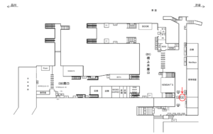 JR／大崎駅／橋上本屋口／№88駅看板・駅広告、位置図