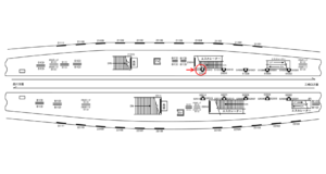京急／上大岡駅／／№51015駅看板・駅広告、位置図