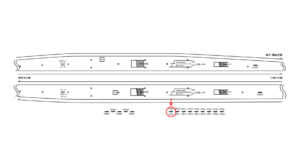 京急／金沢八景駅／№42022・42023№42023駅看板・駅広告、位置図
