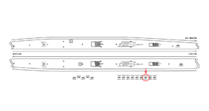 京急/金沢八景駅/№42010・42011№42011駅看板・駅広告、位置図