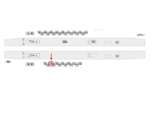 京成　小岩駅／／№1103駅看板・駅広告、位置図