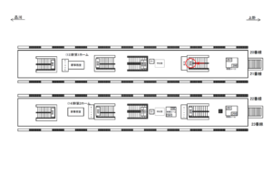 JR／東京駅／幹第1ホーム／№804駅看板・駅広告、位置図