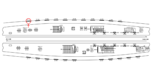 京急／上大岡駅／／№21111駅看板・駅広告、位置図