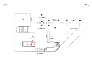 JR／有楽町駅／本屋改札内／№16駅看板・駅広告、位置図