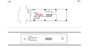 ゆりかもめ 新豊洲駅/本屋口/№3駅看板・駅広告、位置図