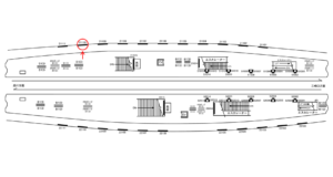 京急／上大岡駅／／№21110駅看板・駅広告、位置図