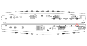 京急／上大岡駅／／№52002駅看板・駅広告、位置図