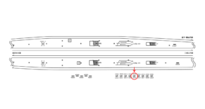 京急／金沢八景駅／№42014・42015№42015駅看板・駅広告、位置図
