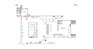 JR／藤沢駅／橋上本屋口／№116駅看板・駅広告、位置図