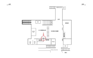 JR/北小金駅/本屋改札内/№15駅看板・駅広告、位置図