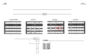 JR／東京駅／2号エスカ／№9駅看板・駅広告、位置図