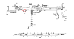東京メトロ／大手町駅／千代田線／№92駅看板・駅広告、位置図