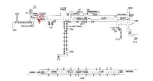東京メトロ／大手町駅／千代田線／№38駅看板・駅広告、位置図