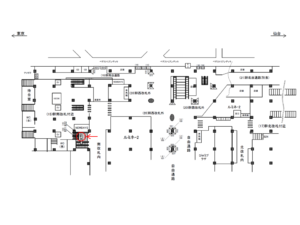 JR／大宮駅／幹南付近／№822駅看板・駅広告、位置図