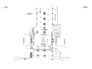JR／大宮駅／自由通路／№28駅看板・駅広告、位置図