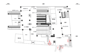 JR／西日暮里駅／本屋口／№34駅看板・駅広告、位置図