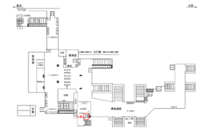 JR／南浦和駅／東口／№1駅看板・駅広告、位置図