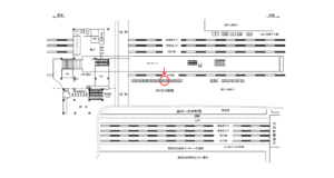 JR／大井町駅／北行線側／№61駅看板・駅広告、位置図