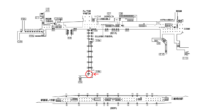 東京メトロ／大手町駅／千代田線／№103駅看板・駅広告、位置図