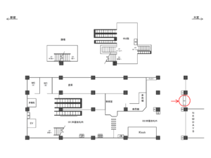 JR／北戸田駅／本屋改札外／№3駅看板・駅広告、位置図