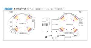 JR／デジタルサイネージ／TOKYO MARU-VISION  4週間№4駅デジタルサイネージ・駅広告、位置図