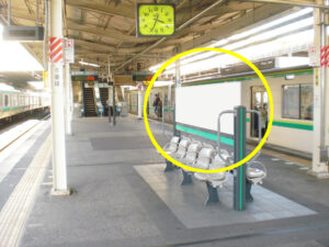 JR／我孫子駅／第3ホーム№B01&B02№02駅看板・駅広告、写真1