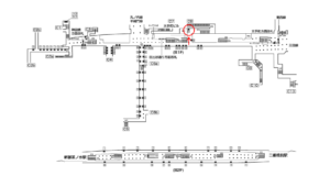 東京メトロ／大手町駅／千代田線／№59駅看板・駅広告、位置図