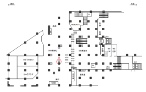 JR／神田駅／南改札／№15駅看板・駅広告、位置図