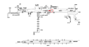 東京メトロ／大手町駅／千代田線／№69駅看板・駅広告、位置図