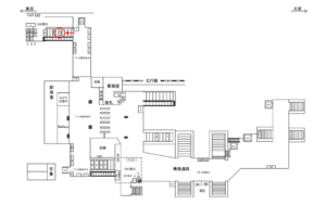 JR／南浦和駅／西口／№78駅看板・駅広告、位置図