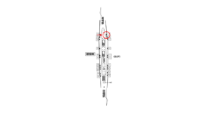 東京メトロ／銀座駅／銀座線／№1駅看板・駅広告、位置図