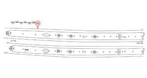 京急／子安駅／／№11008駅看板・駅広告、位置図
