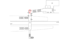 京急／神奈川新町駅／／№43001駅看板・駅広告、位置図