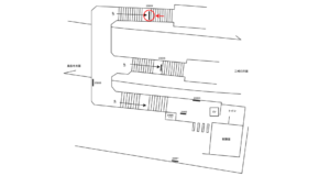 京急／子安駅／／№23004駅看板・駅広告、位置図