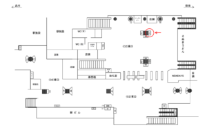 JR／恵比寿駅／東口／№71駅看板・駅広告、位置図