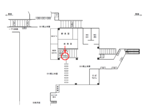 JR／辻堂駅／橋上本屋口／№115駅看板・駅広告、位置図