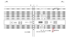 JR／鶴見駅／北行線側／№31駅看板・駅広告、位置図