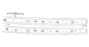 京急／子安駅／／№11011駅看板・駅広告、位置図