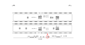 JR／武蔵浦和駅／上り線側／№20駅看板・駅広告、位置図