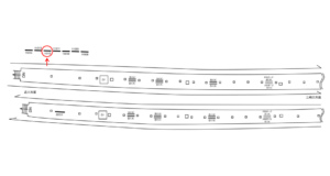 京急／子安駅／／№11012駅看板・駅広告、位置図