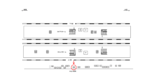 JR／武蔵浦和駅／上り線側／№22駅看板・駅広告、位置図