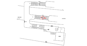 京急/子安駅//№23005駅看板・駅広告、位置図