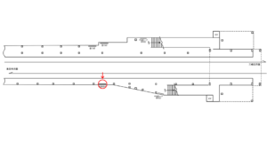 京急／京急新子安駅／／№42001駅看板・駅広告、位置図