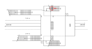 京急／京急新子安駅／／№43001駅看板・駅広告、位置図