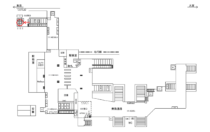 JR／南浦和駅／西口／№71駅看板・駅広告、位置図