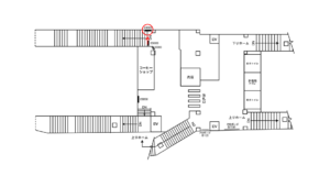 京急/鶴見市場駅//№43002駅看板・駅広告、位置図